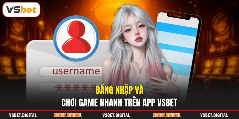 Đăng nhập và chơi game nhanh trên app VSBET