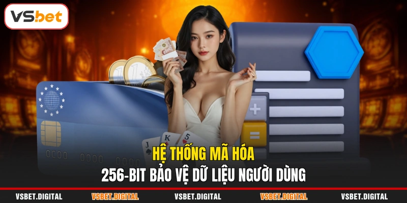Hệ thống mã hóa 256-bit bảo vệ dữ liệu người dùng