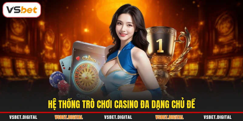 Hệ thống trò chơi casino đa dạng chủ đề
