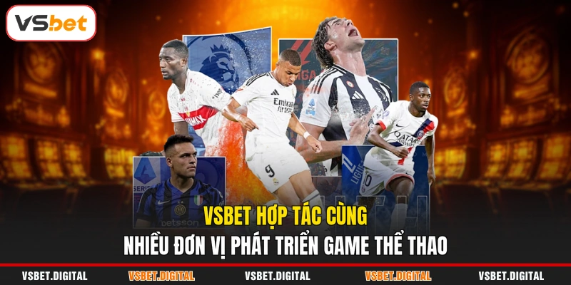 VSBET hợp tác cùng nhiều đơn vị phát triển game thể thao
